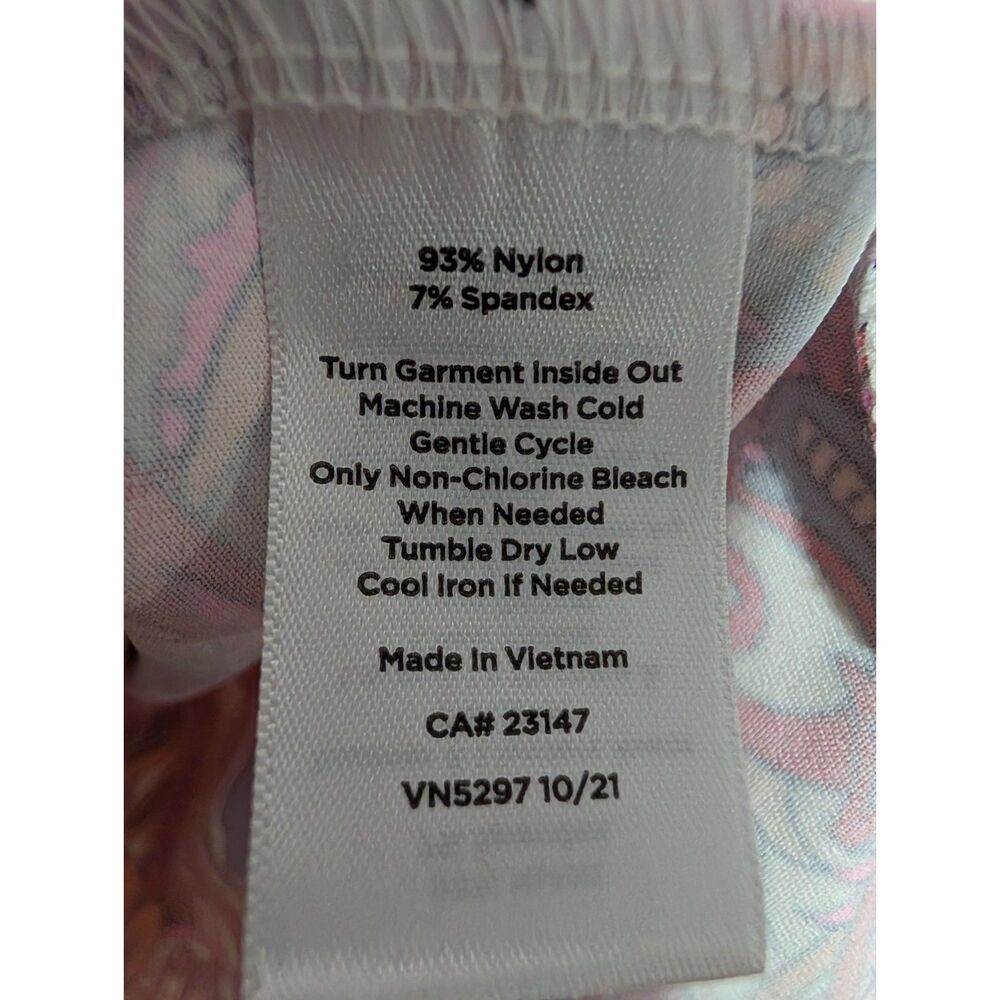 Talbots Floral Paisley Dress Size M Stretch Sheath Colorful Preppy Chic Summer - Picture 5 of 7